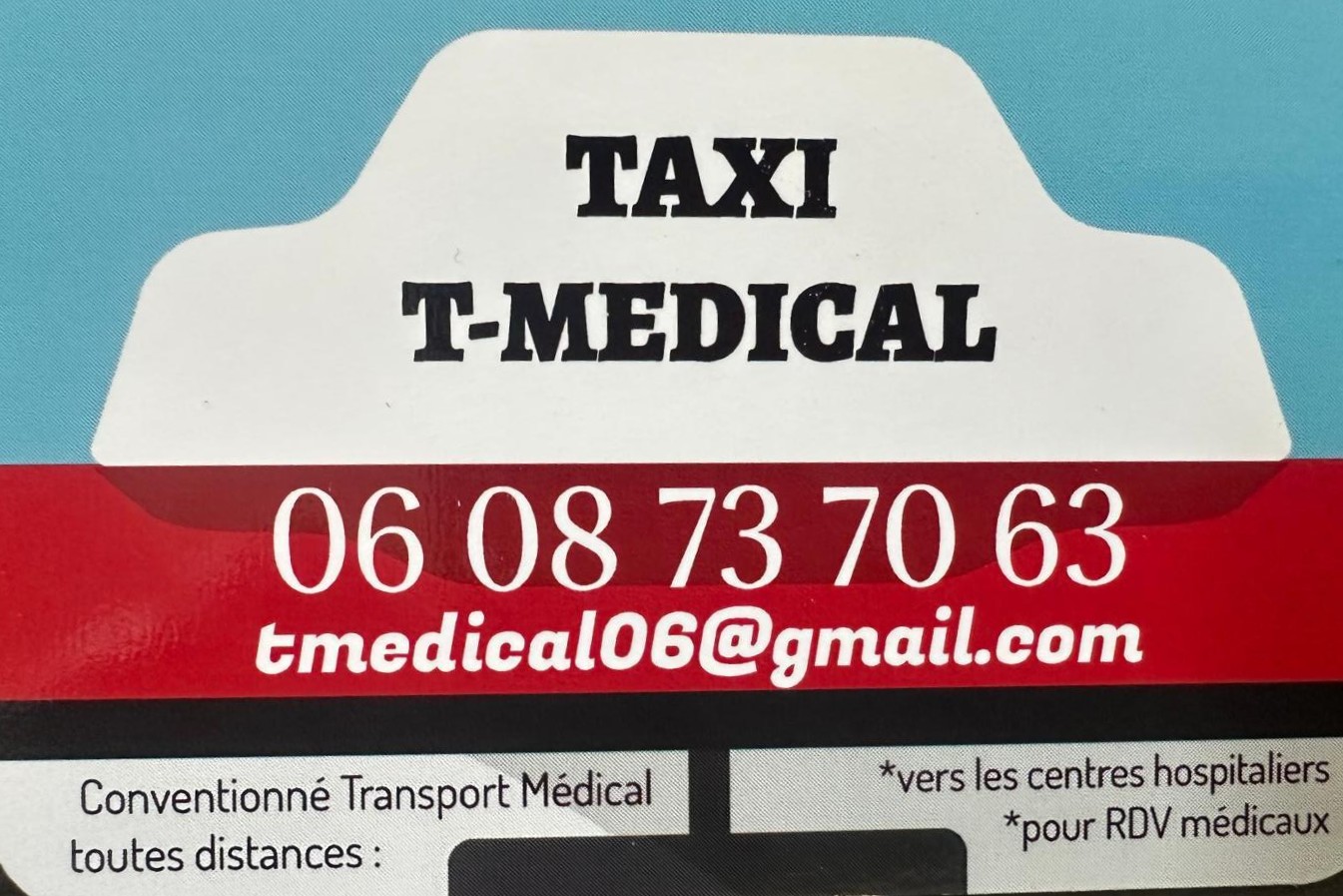 Logo Taxi T-Medical, taxi conventionné à Nice